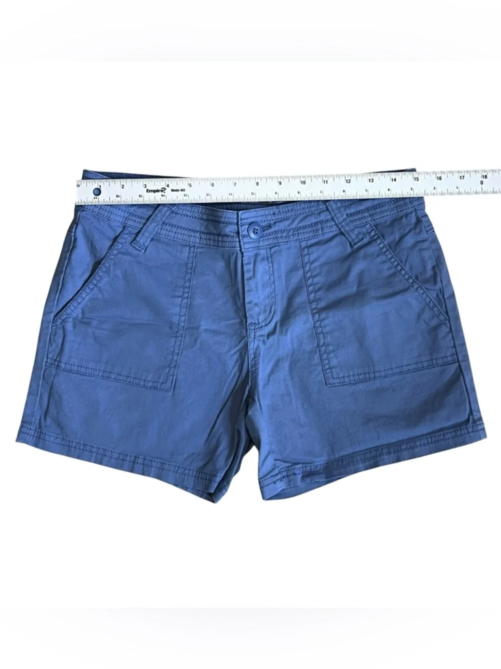 Prana Women’s Sz 6 Blue Halle Stretch Cotton Twill Cargo Shorts - Picture 8 of 12